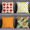45x45cm Fruit Pattern Home Decoration Pillowcase Living Room Sofa Seat Office  Cushion  Cover