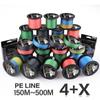 Fishing Lines150m 5 Colors Braided Fishing Lines 4+X Strands PE Spinning Fishing Reel Braided Fishing Lines