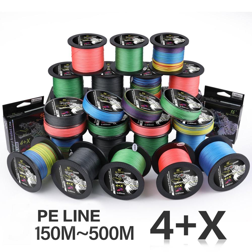 Fishing Lines150m 5 Colors Braided Fishing Lines 4+X Strands PE Spinning Fishing Reel Braided Fishing Lines