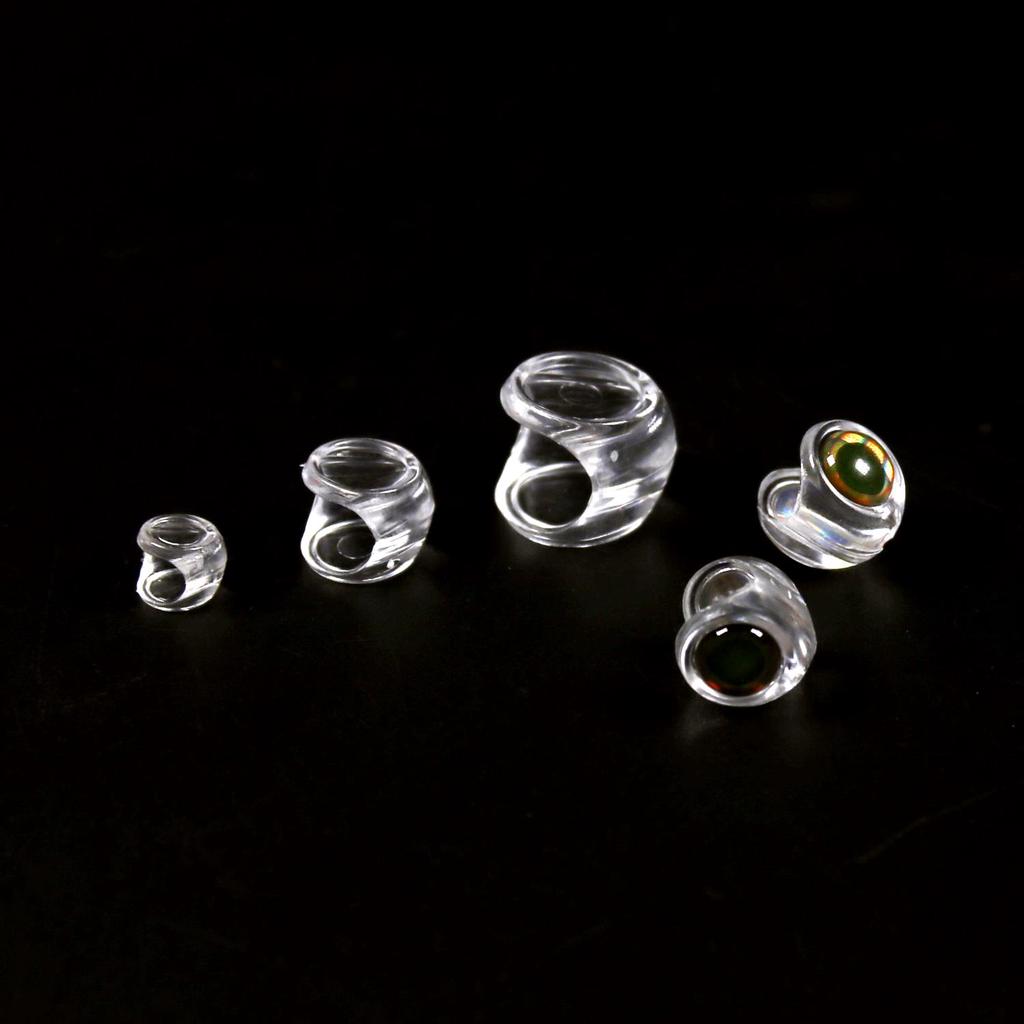 10PCS Fly Tying Fish Skull Fish Mask Head for Streamer Flies with 3D Eyes Fly Fishing Bait Fish Pike Lure Making Material