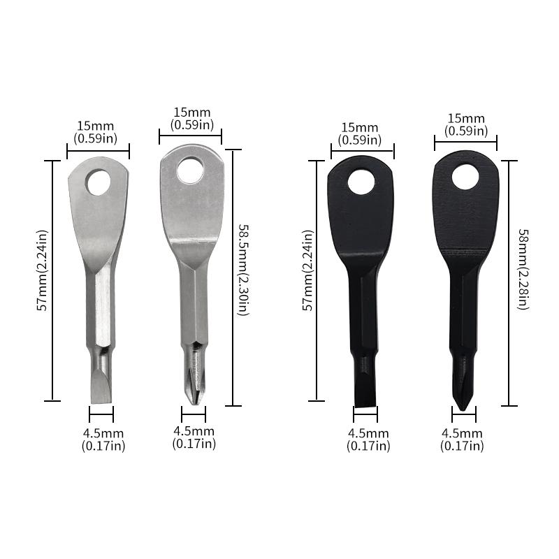 Портативный крестообразный шлицевой брелок для ключей с отверткой Phillips, многофункциональный мини-карманный инструмент для ремонта, гаджет