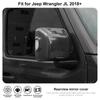 Декоративная рамка зеркала заднего вида автомобиля для Jeep Wrangler JL JT Gladiator 2018 Up (С облегченной версией) Внешние аксессуары для автомобиля, АБС-пластик