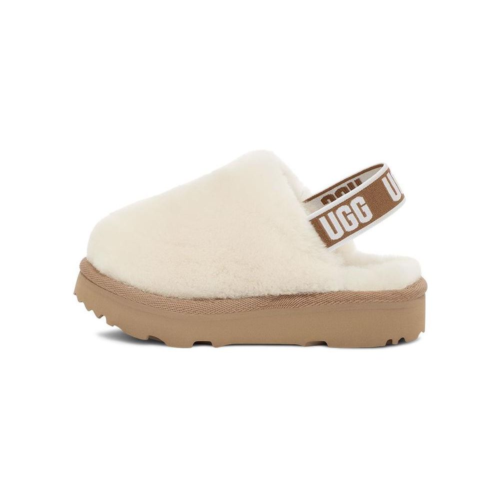 UGG Sheepskin Comfortable Casual Versatile Non-Slip Childrens Slippers Baby slippers Off-White 1123633T-NAT