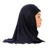 50cm Soft Stretch Material Islamic Scarf Shawls Kids Muslim Hijab Children  Turban 2 To 7 Years Old