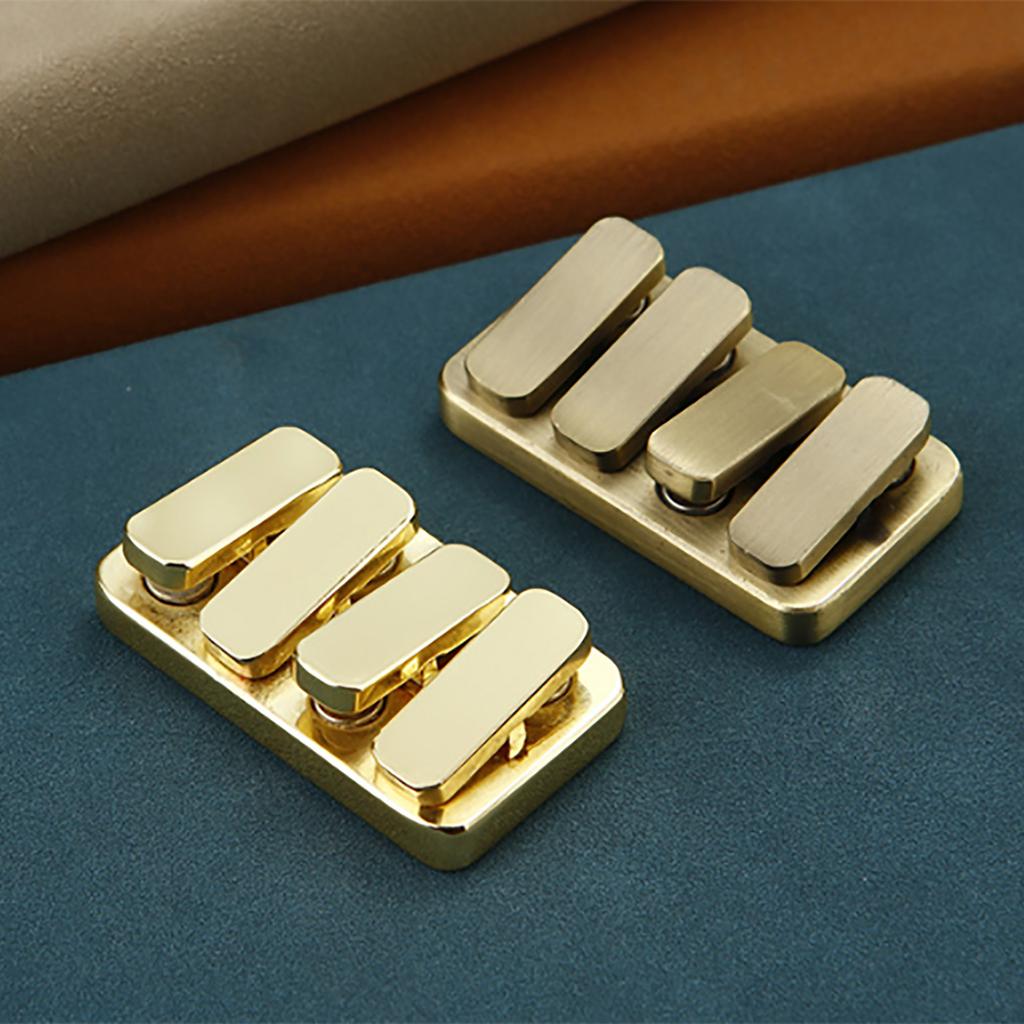 Металлический фиджет-кликер прямоугольной формы, игрушка для снятия стресса, игрушка для классной комнаты, офисного стола, фиджет-клавиши пианино «Золотое сечение»