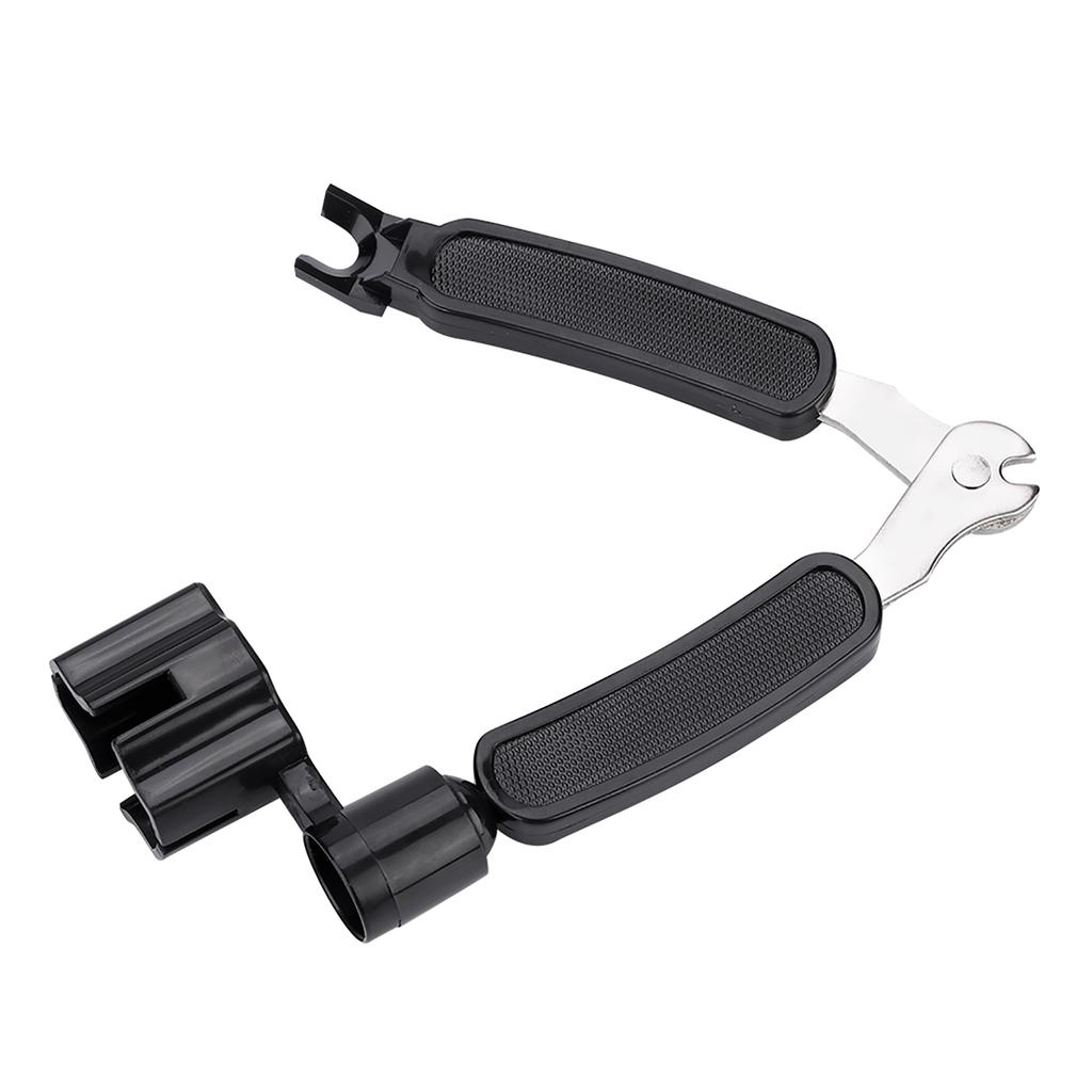 3 In 1 String Peg Winder Cutter Bridge Pin Puller for Bass Guitar