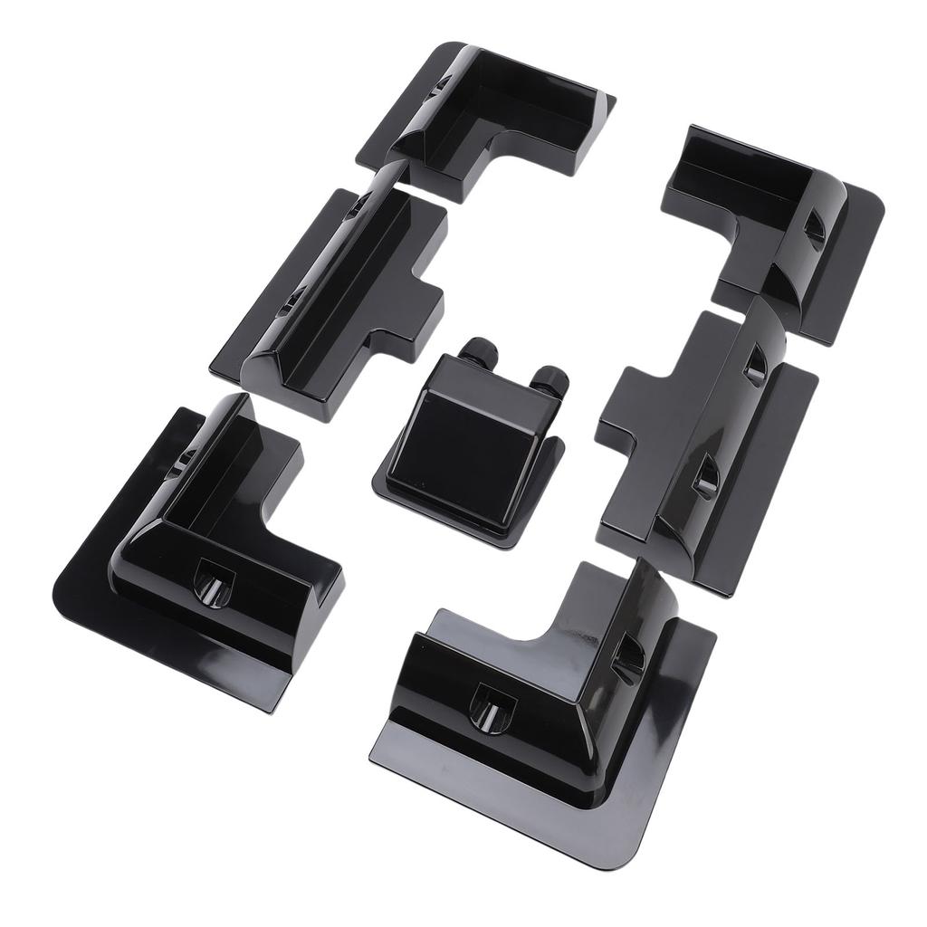 Solar Panel Mounting Brackets ABS Corner Bracket Kit with Junction Box Installation On RV Boats Camping Vehicle