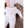 Named Hospital Issue Laced Jumpsuit Set Ecru Name Custom Lace Jumpsuit Set Bonet Hat