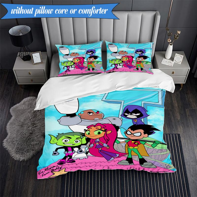 3PCS Titans Humor Bedding Set,Including 1pc Duvet Cover And 2pcs Pillowcases Perfect for Bedroom, Dormitory, Fan Christmas gift