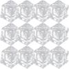 Amosfun 60 шт. Прозрачные Искусственные Кубики Льда, Пластиковые Модели, Реалистичные, 2 см, для Декора, Фотографии, Украшения Стола, Вечеринок и Свадеб