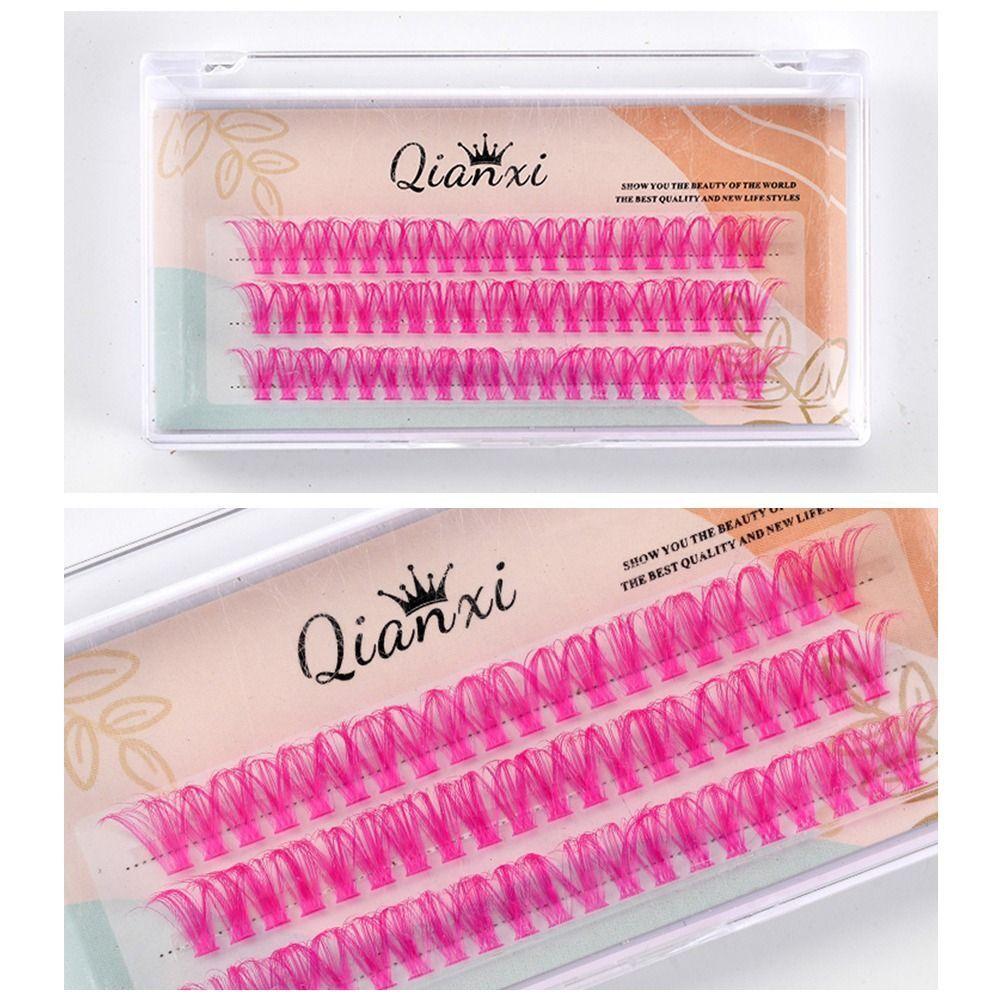 Натуральные цветные пучки ресниц, отдельные ресницы для женщин