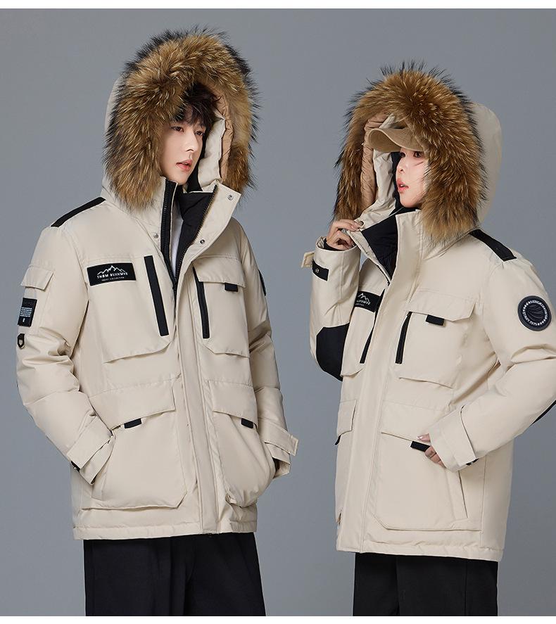 Унисекс Парка Зима 2025: Модная, Плотная, Теплая Рабочая Лыжная Куртка для Пар