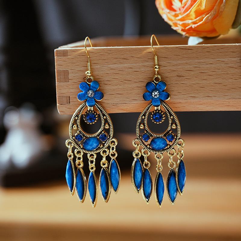 Ваши разноцветные ретро-серьги с цветами Dixi - Серьги-ромашки в этническом стиле