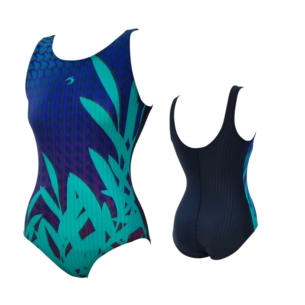 TS SPORTS Женский купальник с U-образным вырезом на спине, с принтом, цельный M24084