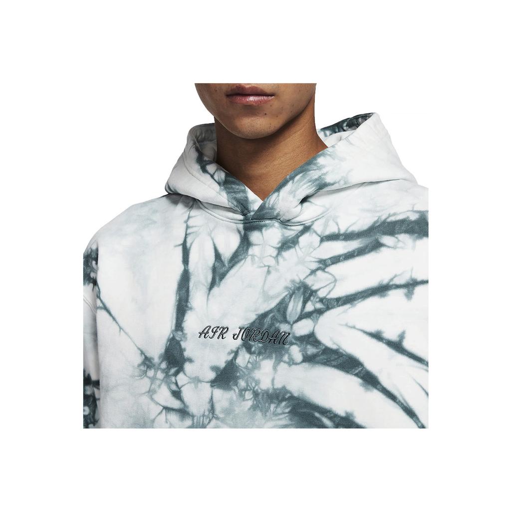 Air Jordan Tie-Dye Sport Hoodie With Large Back Logo Men Tops Green DR2647-133