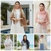 Breathable Floral Headwrap Lightweight Long Lace Scarf Neck Wrap Summer Hijab  Travel Photoshoot