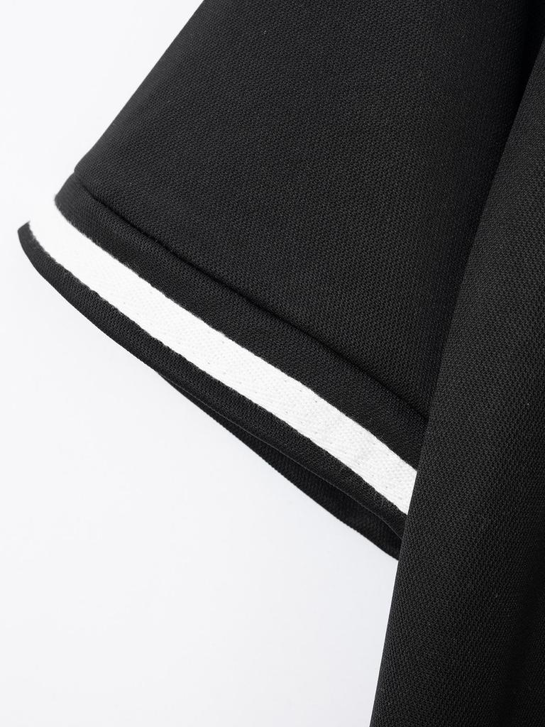 Мужская спортивная рубашка-поло 2024 года с карманом на пуговицах