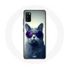 Case for Samsung Galaxy S20 Plus Cat Purple Glasses Style