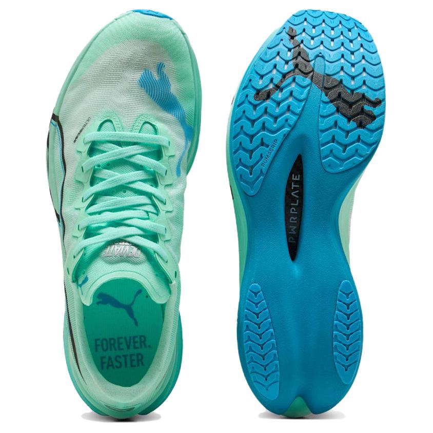 Puma Deviate NITRO Elite 3 Износостойкие Износостойкие Низкие Беговые Кроссовки Мужские Зеленые 309809-07