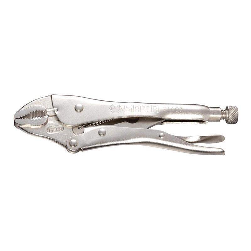 SATA 71102 7-inch Curved Jaw Locking Pliers with Cutter