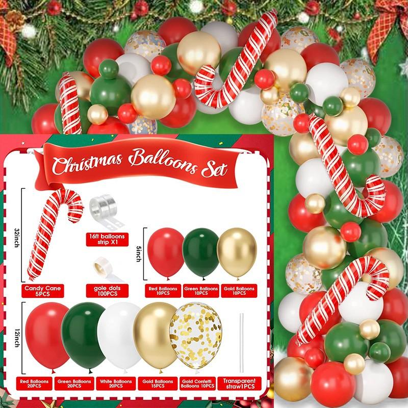 Merry Christmas Decoration Balloons Suit Christmas Theme Balloon Arch Garland Set Xmas Navidad New Year Gift Party Decor 2026