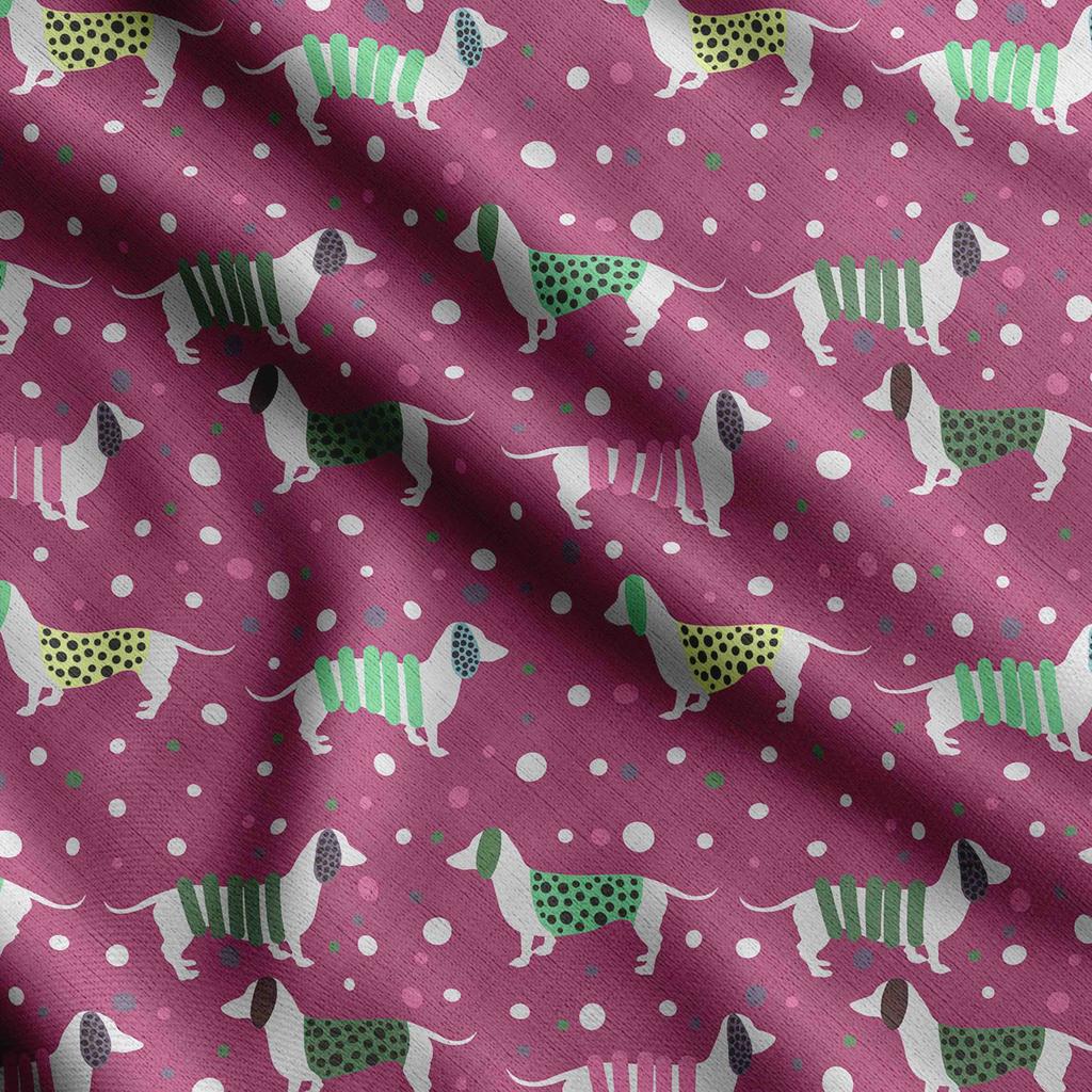 Soimoi Принт собаки, хлопковый батист, ткань для квилтинга, продаваемая во дворе, ширина 42 дюйма, хлопчатобумажная ткань средней плотности, швейные принадлежности, бежевый и