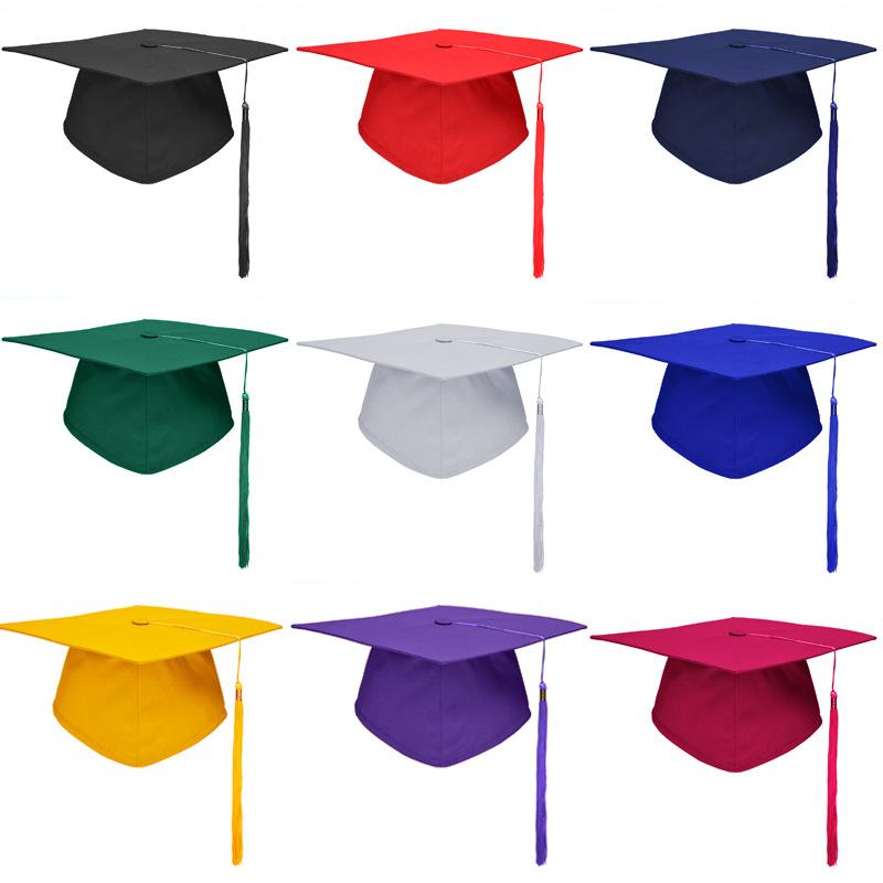 Graduation Hat Unisex Academic Hat College Student Phd Academy Souvenir Cap High School Gown Ceremony Cap Head Ornament Dress Up