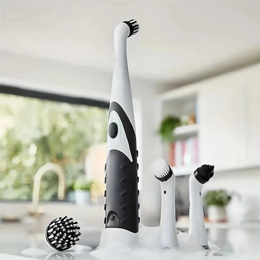 Multifunctional Soft Bristled 4PCS Household Cleaning Brush Gap Corner Tile Scrubber for Kitchen Bathroom Cleaning Tool