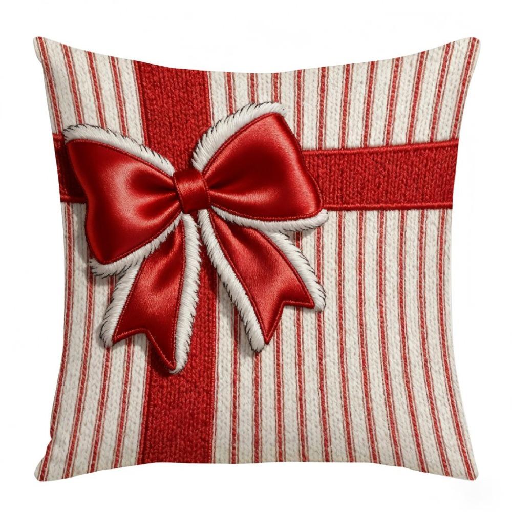 Machine Washable Christmas Pillow Covers 45x45 cm Square Pillow Case Holiday Season