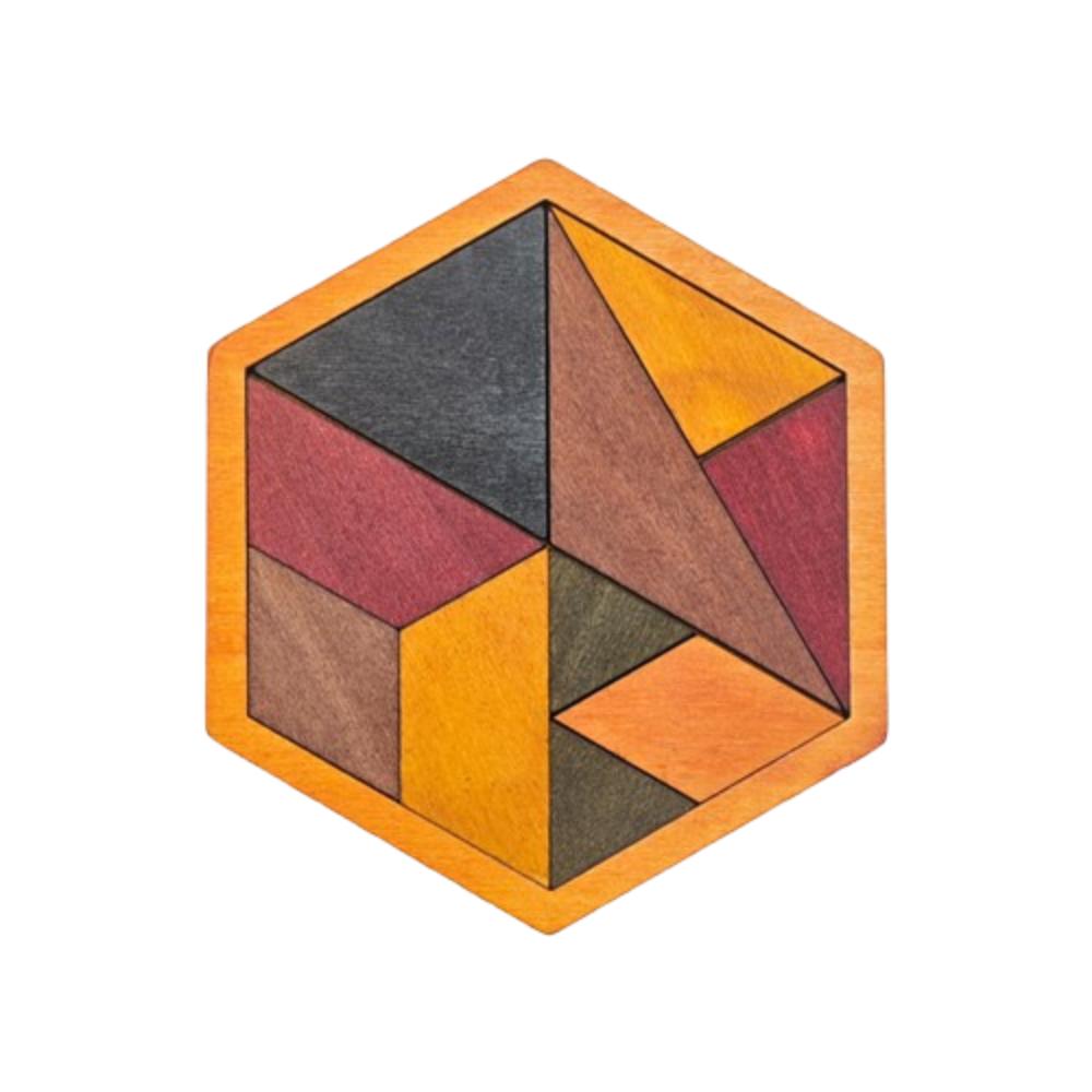 Challenges Wooden Tangram Puzzle Interactive Jigsaw Puzzle Board Boys Girls