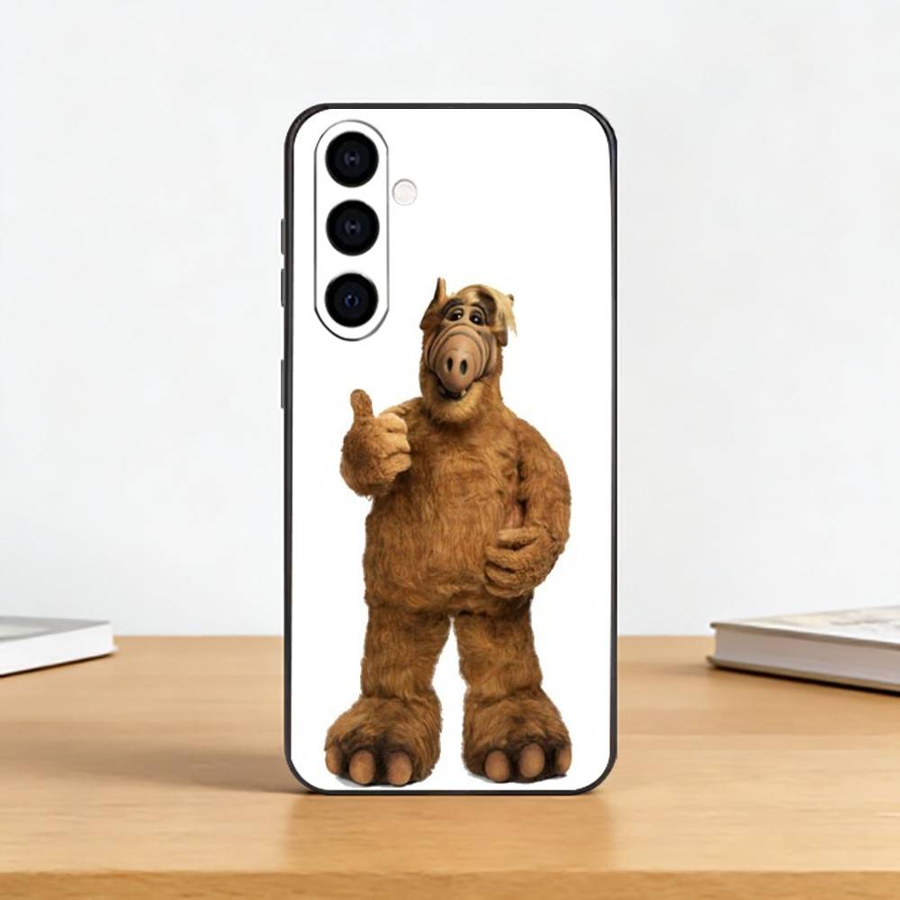 TV Series A-Alf Phone Case Black Silicone Soft For Samsung Galaxy A73,A72,A71,A70,A53,A52,A51