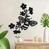 1pc, Flowers And Bees Metal Creative Wall Decor, Home Is Everything Sign Living Room, Bedroom Wall Decor, Farm Decor (12*11in)