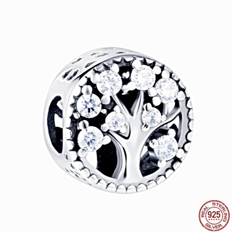 Подходят оригинальные браслеты, подвески, ювелирные изделия, новые S925 стерлингового серебра, сверкающие бусины камеры, семейное дерево, воздушный шар, щенок, кошка, кулон