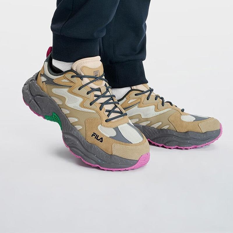 FILA Fern Sneakers Textile, Synthetic Leather, Split Cow Leather Comfortable Abrasion Resistant Abrasion Resistant Men's F12M331101FOI