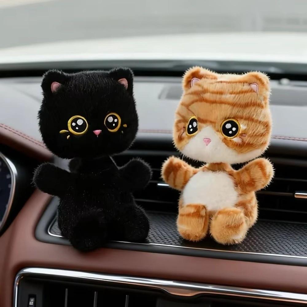 Soft Shaking Head Cat Plush Toy Cartoon Animal Shaking Head Stuffed Cat Gift