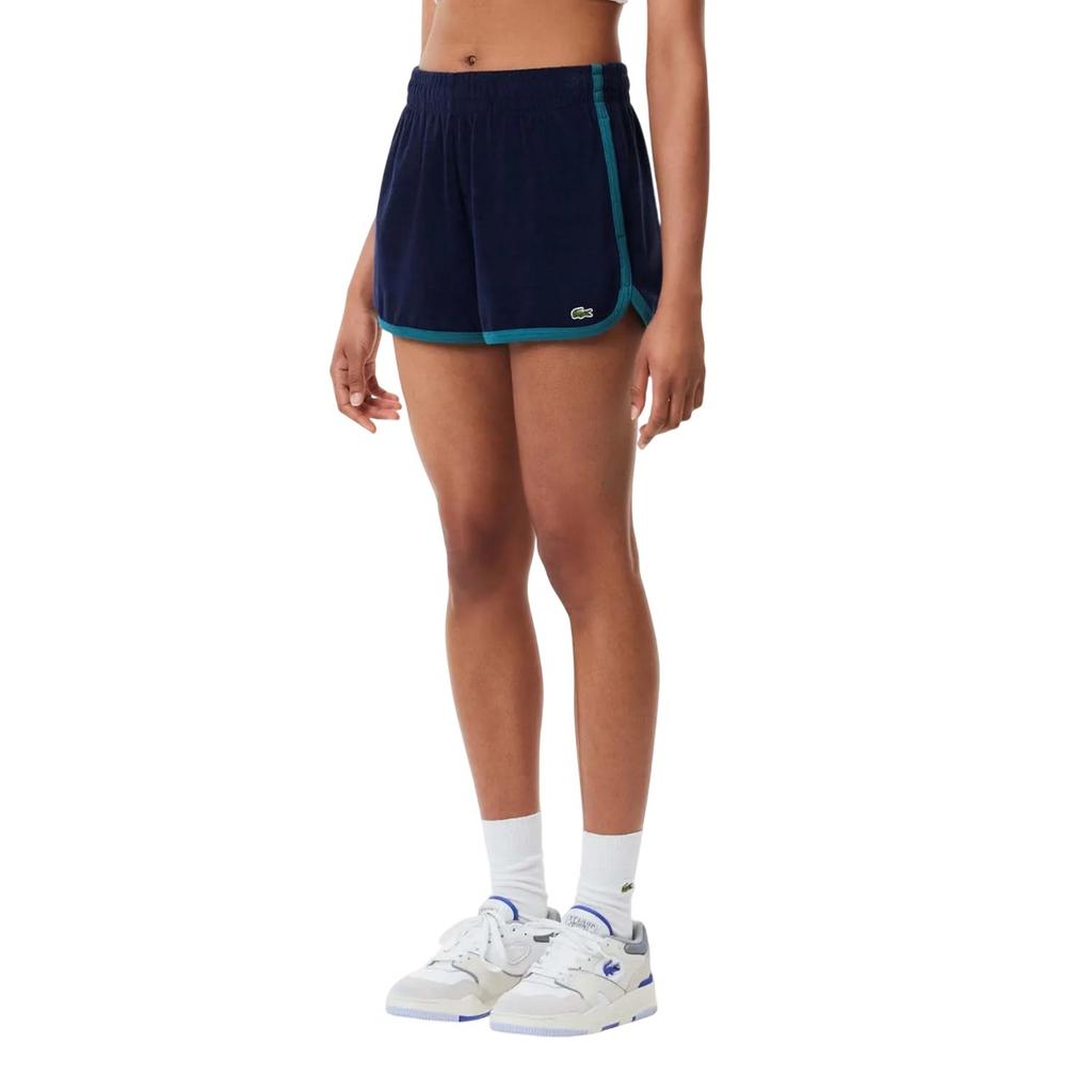 Lacoste Женские шорты из махровой ткани с контрастной отделкой