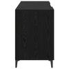 Desk with Storage Black Oak Effect 140 x 50 x 75 cm