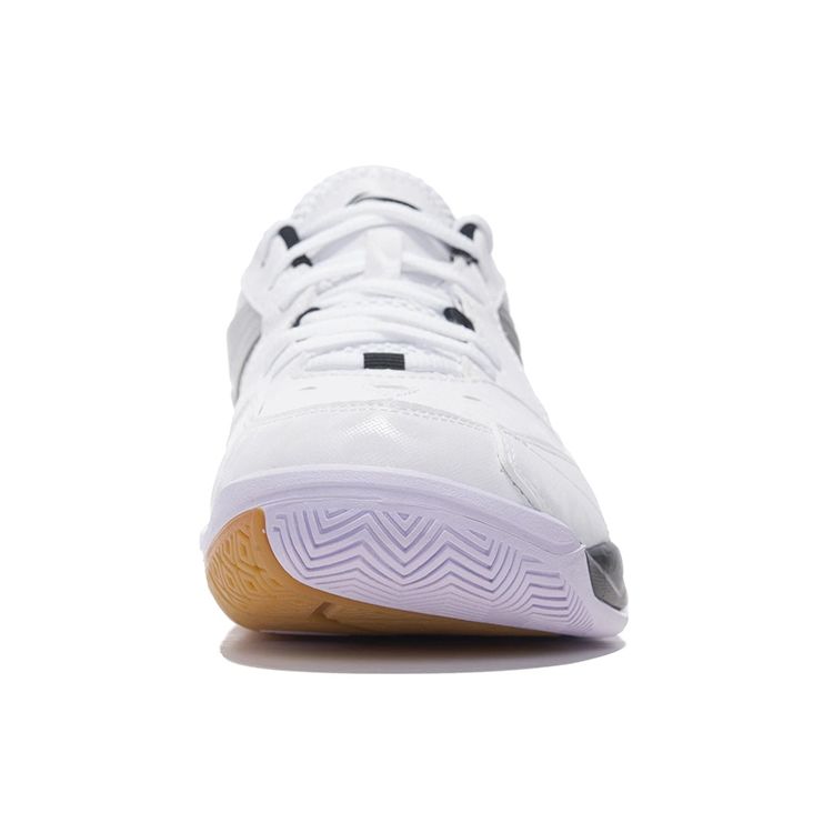 Li Ning Xiaoyu Fabric Non-Slip Wear-Resistant Low-Top Badminton Shoes Men Shoes White Black AYTM079-11