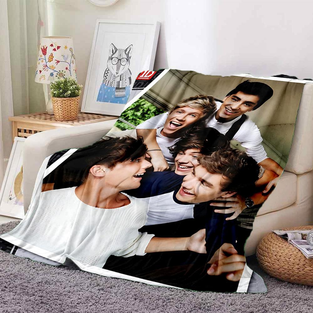 1 шт. Фланелевое одеяло One Direction, Мягкое, Дружелюбное к коже, С цифровой печатью, Различные размеры в наличии для семьи, друзей, на день рождения