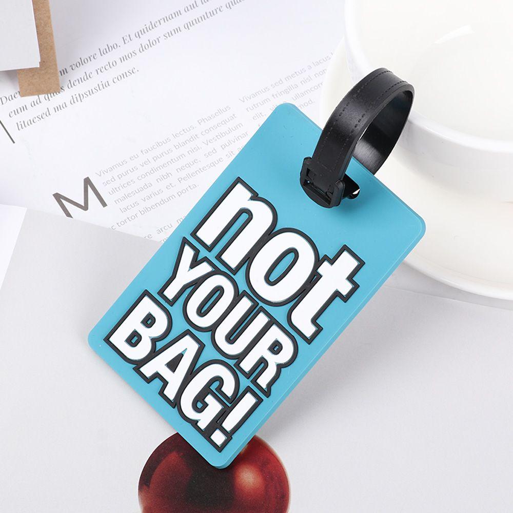 Дорожная багажная посадочная этикетка из ПВХ, портативная багажная бирка, дорожная бирка, креативный держатель для багажа с буквами