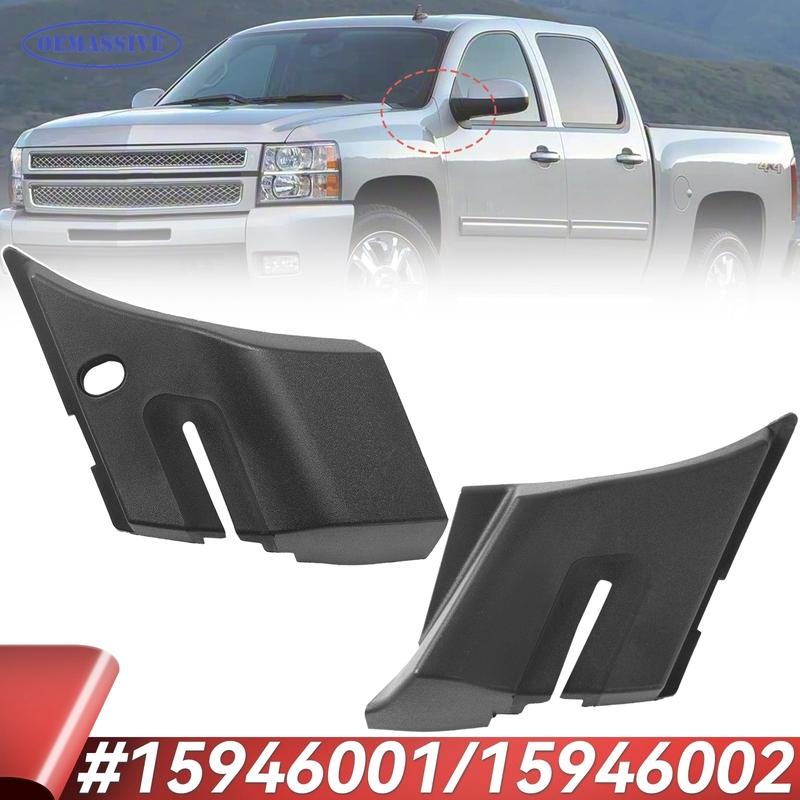 Pair Cowl Panel End Cap Covers Set of 2 For Chevrolet Silverado 1500 2500 3500 07-13 Models Driver and Passenger Side 15946002