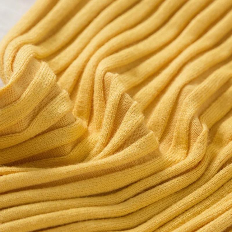 Вязаный свитер женский пуловер 2023 полуводолазка джемпер осень-зима однотонный тонкий шикарный уличный топ с длинными рукавами Y2K