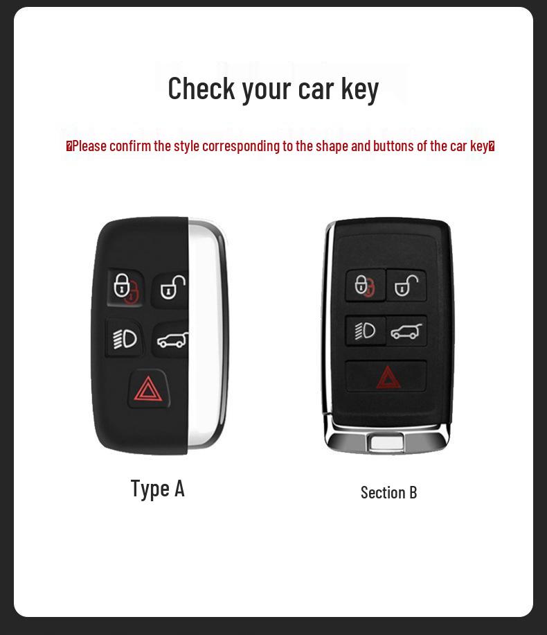 Совместимый 3D замшевый чехол для ключа для моделей Land Rover, Range Rover Discovery, Sport 2 и Autobiography 4-го/5-го поколений.