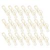 20Pcs Musical Note Paperclip Music Binder Shape Creativity Modeling Metal Craft SuppliesGold