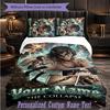 Personalized 3Pcs Bedding SetAttack on Titan Custom Text Duvet Cover Pillowcase Set Bedroom Gift