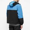 adidas Оригиналы FW22, сращенный дизайн, логотип бренда, ветровка с капюшоном на шнурке, мужская ветровка, синяя, черная, H09053