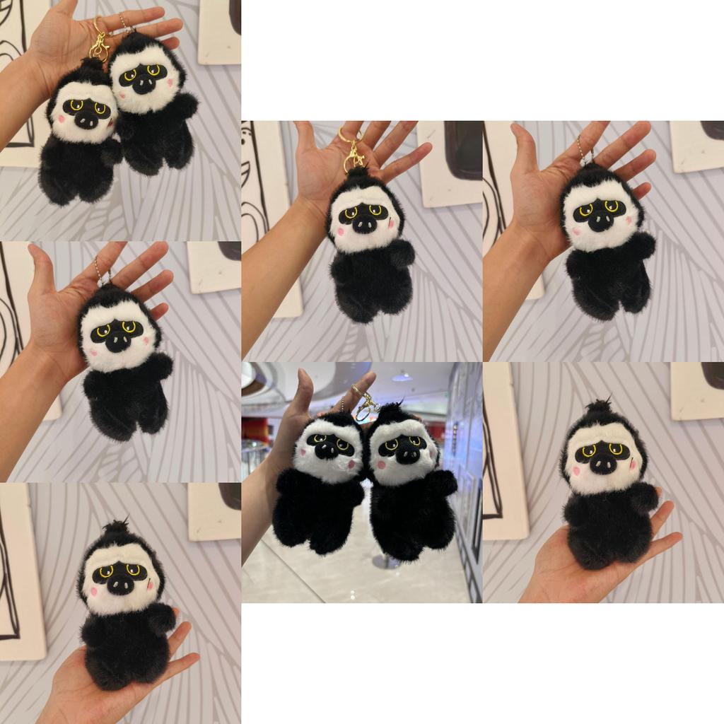 Adorable Plush Gorilla Keychain Cute Cartoon Animal Doll With Soft Pp Cotton Filling