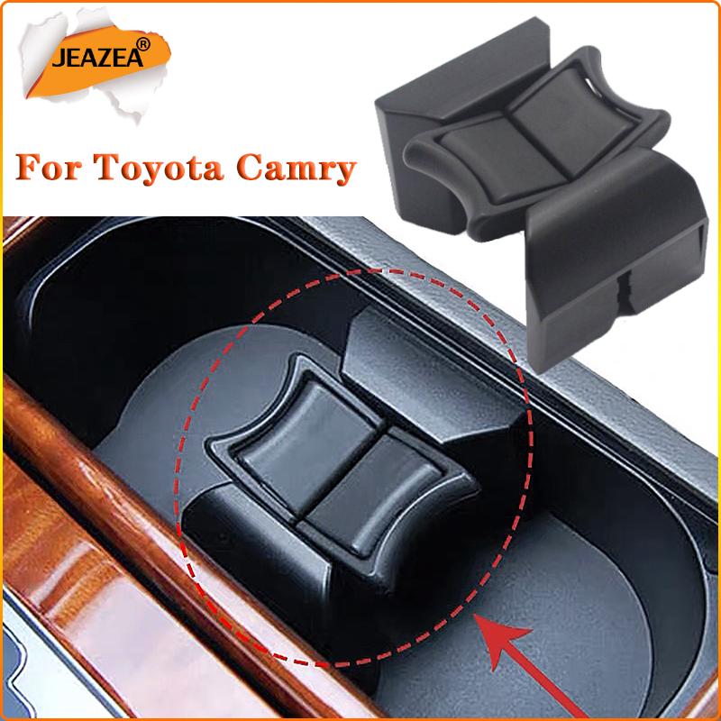 JEAZEA для Toyota Camry 2006-2017, автомобильный держатель для чашки на центральной консоли, ограничительный зажим, внутренний слот для воды, ограничитель скольжения