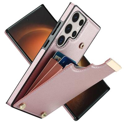 Чехол для телефона для Samsung Galaxy S21 S23 FE S25 S24 S22 Plus Note 20 Ultra A15 A55 A54 A53 A14 A13 Кожаный чехол с отделением для кредитных карт