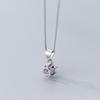 Hermosa:J N028 Silver 925 Silver Necklace Silver Necklace Cubic Zirconia Necklace Daily Necklace